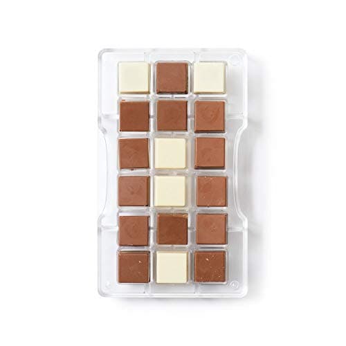 Decora del panel de chocolate del molde, de policarbonato, transparente, 200 x 120 x 23 mm