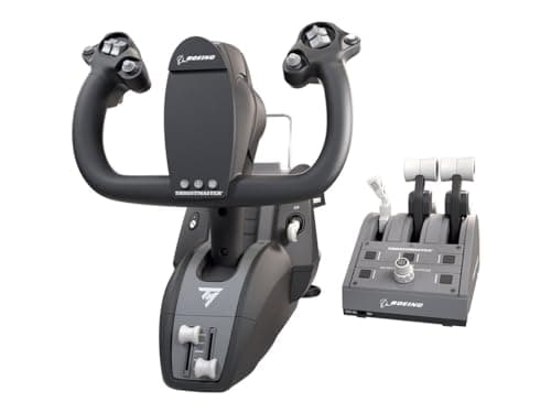 Thrustmaster TCA Yoke Pack Boeing Edition - Yoke y Quadrant para Xbox Series X|S/Xbox One/PC - Licencia Oficial Boeing