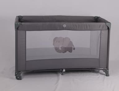 TORAL Cuna de Viaje Bebe con Colchon - Parque Cuna Bebe 2 en 1, Ideal para Casa y Viaje, Práctico Parque Infantil para Jugar Modelo Adventure Gris