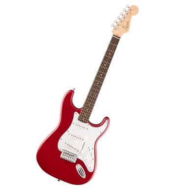 Fender Squier Debut Series Stratocaster Guitarra Eléctrica, Guitarra para Principiantes, con 2 Años de Garantía, Rojo Dakota