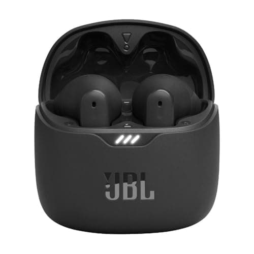 JBL Tune Flex TWS, Auriculares In Ear inalámbricos con cancelación activa del ruido, graves potentes, resistencia al agua IPX4, 8 a 24h de batería, estuche de carga, negro