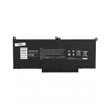JPking 60Wh F3YGT Batería para DELL Latitude 12 7000 7280 7290 13 7380 7390 P29S002 14 7480 7490 P73G002 E7480 E7280 E7290 Business Notebook DM3WC DM6WC 2X39G KG7VF V4940 451-BBYE 453-BBCF 7.6V
