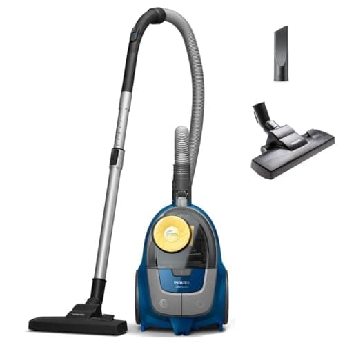 Philips Aspirador sin Bolsa Serie 2000 XB2125/09- Aspirador sin Bolsa, tecnologia PowerCyclone 4, 850w, Filtro Super Clean Air, Cepillo Multiuso, diseño Compacto y Ligero, Largo Alcance 9m, Azul