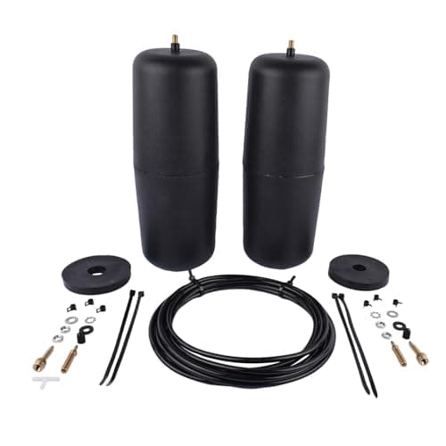 Suspensiones de aire Para camioneta RAM 1500 2019-2022 60818 Accesorios de carga de 1000 libras Kit de resorte neumático Juego de bobinas de resorte Bomba de suspensión(Black)