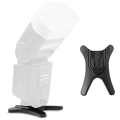 ECENCE 1x Soportes para Flash con trípode incor de 1/4 Pulgadas para Zapata de Flash estándar ISO p. ej. Compatible con Nikon Canon Olympus Panasonic Penta Sigma Metz Nissin Yongnuo