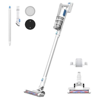 Eureka BR5 Slim Aspiradora sin Cable Ligero, Aspiradora Inalámbrica, Potencia de Succión de, Motor de 250 W sin Escobillas, 2 en 1 Escoba Aspiradora sin Cable para Pisos Duros y Alfombras
