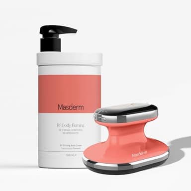MASDERM | Pack Radiofrecuencia Corporal Profesional 2 en 1 | Aparato Radiofrecuencia Profesional + Crema Corporal Reafirmante 1 L | Cavitación | Tratamiento Flacidez