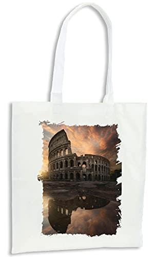 MERCHANDMANIA PACK 2 BOLSAS COLISEO ROMA ITALIA MONUMENTO cocina compra kitchen