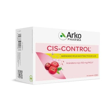 Arkopharma Ciscontrol Cranberola, Especialista en Bienestar Urinario y Cistitis, Arándano Rojo, Extracto de Uva, 120 capsulas (Paquete de 1)