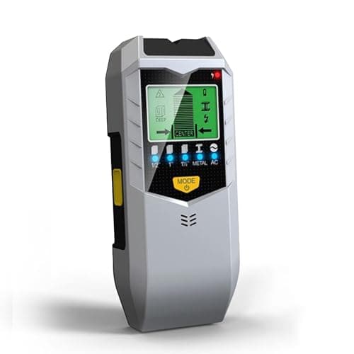 Detector Cables y Tuberias, 5 en 1 Detector de Metales Pared con Pantalla LCD y Alarma Acústica, Detector de Cables y Tuberias en pared con Gancho para Madera, Alambre de CA, Pernos de Metal