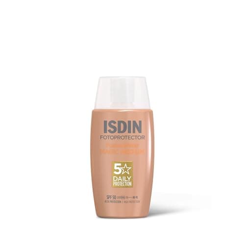 ISDIN Fotoprotector Fusion Water Color Medium - Protector Solar Facial Uso Diario, Textura Ultraligera, SPF 50, 50 ml (Paquete de 1)