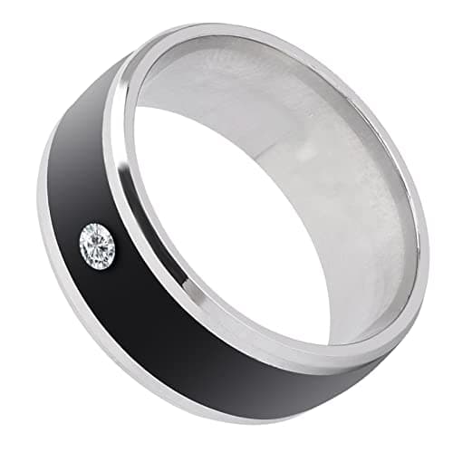 Anillos Inteligentes de NFC Universal para el Teléfono Móvil, Smart Ring Dispositivo Usable Mágico Multifuncional, Smart NFC Anillo a Prueba de Agua(Size 13)