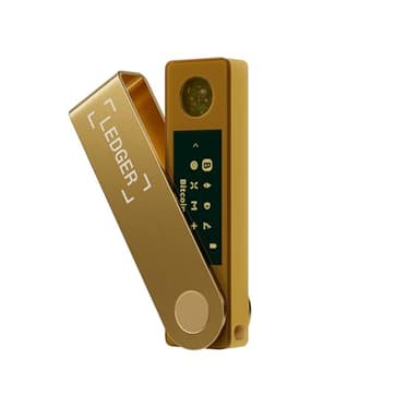 Ledger Nano X: Protege y gestiona Tus cripto y NFTs Desde Cualquier Lugar con Nuestra Billetera de Hardware con Bluetooth. (Oro)