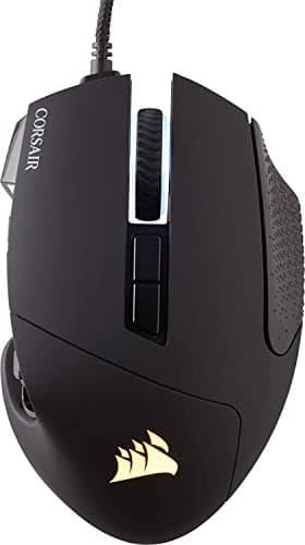 Corsair SCIMITAR RGB ELITE Ratón con Cable para Juegos MOBA/MMO - 18.000 PPP - 17 Botones Programables - Compatible con iCUE - PC, Mac, PS5, PS4, Xbox - Negro