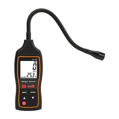 Detector de Fugas de Freón, Probador de Refrigerante Halógeno, 0 a 1000PPM, Luz de Sonido, Alarma de Vibración, Rastreador de Gas Halógeno