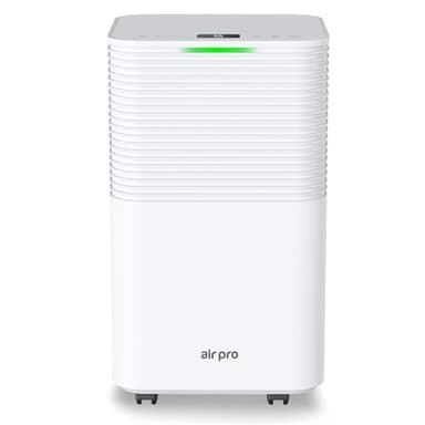 Air Pro Deshumidificador Digital 12L/dia - Deposito Grande De 2L, Modo De Reposo,Temporizador De 24 Horas Para Secado De Ropa,Dormitorios,Sotanos,Garajes Y Cocinas Deshumidificador Electrico