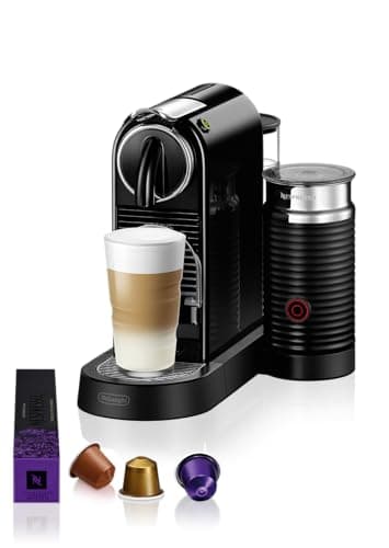 DELONGHI EN 267.BAE Black DE'LONGHI NESPRESSO EN267.WAE CITIZ&Milk Czarny, 1710 W, 1 Liter, 44 Decibeles, Plástico, Negro