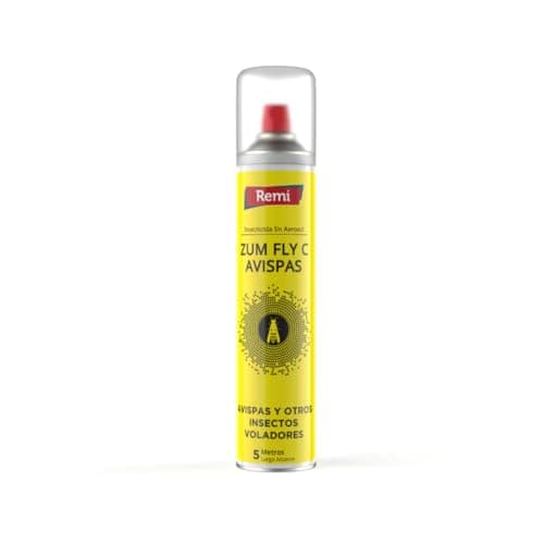 Remi Hogar Spray Insecticida Avispas 750 ml | Aerosol para avispas y avispones | 5 metros Largo alcance | Insecticida avispa asiática y otros insectos voladores | Eficacia inmediata