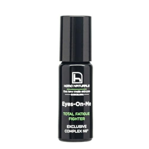 Homo Naturals Contorno de Ojos BIO para Hombres Roll on - Antiojeras Hombre con Ácido Hialurónico y Efecto frío - Anti Ojeras, Bolsas y Arrugas - 10 ml (Roll on)