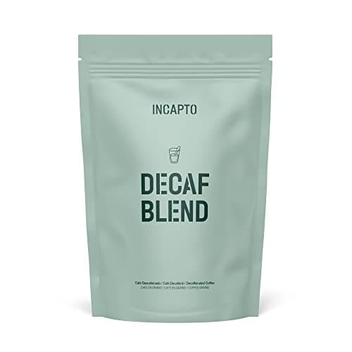Incapto Café Descafeinado en Grano | Selección de cafés 100% Arábica de Brasil | Proceso Swiss Water - Descafeinización Natural al Agua | Decaf Blend | Paquete 1kg