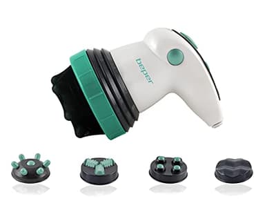 BEPER 40.500 Masajeador Anticelulítico Femenino 4 en 1, 25 W, Masaje por Infrarrojos, Triple Acción Circular, Tonificante y Reafirmante, Potencia Ajustable, Blanco