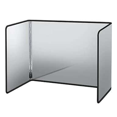 hicoosee Protector contra Salpicaduras, Protector Salpicaduras Pared Antisalpicaduras Cocina Plegable 3 Caras Escudo Pantalla Antiadherente de Tres Lados, M