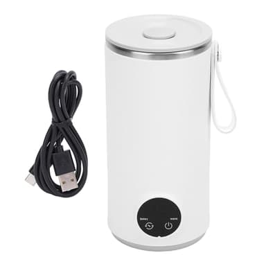 Hervidor de agua de viaje inalámbrico, 3000 mAh, recargable, portátil, 400 ml, hervidor de agua de acero inoxidable, de acero inoxidable