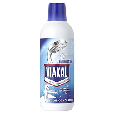 VIAKAL Clásico Líquido para Incrustaciones De Cal Difíciles En El Baño Y La Cocina, con Tecnología Antigoteo 500ml