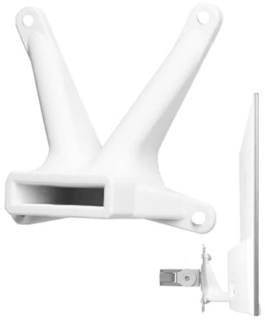 3IDEE Adaptador VESA Compatible con Monitor HP (22f, 22es, 22ea, 24f, 24fw, 24es, 24s, 24ea, 27f, 27fw, 27es, 27ea) - Juego de Tornillos Incluido - 75x75 mm (Blanco)