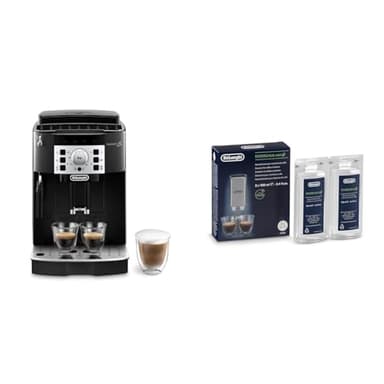 De'Longhi Magnifica S Ecam 22.110.B - Cafetera superautomática, 15 bares de presión, 13 programas ajustables, auto-limpieza + De'Longhi Ecodecalk - Mini descalcificador universal