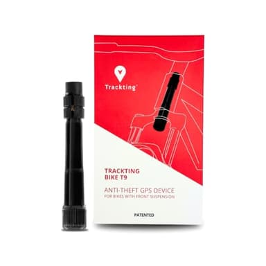 Trackting Bike T9 Localizador GPS con Tarjeta SIM y suscripción Anual | Antirrobo para Bicicleta con Sensor De Movimiento, Batería Recargable USB-C, Seguimiento En Tiempo Real en Caso de Robo