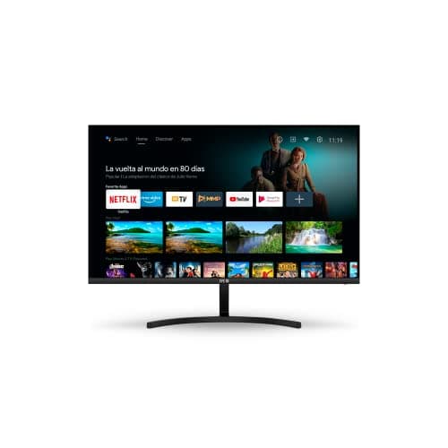 SPC Smart Monitor 27 - Monitor Android TV 27” Full HD, Altavoces Integrados, conectividad móvil, diseño Ultrafino, Mando a Distancia y Acceso a Contenido en Streaming (Netflix, Prime Video, Youtube)