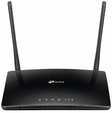 TP-Link TL-MR6400 - Router 4G LTE WiFi (Cat 4), velocidad hasta 300 Mpbs, MicroSim, puerto Ethernet LAN/WAN, antena desmontable, sin configuración, compatible con todos los operadores, Color Negro