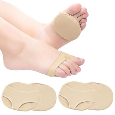 Almohadillas Metatarsianas, Paquete de 4 Almohadillas de Comodidad para los Pies, Almohadillas para el Antepié de Tacón Alto, Almohadillas Reutilizables para Prevenir el Dolor (EU 41-44)