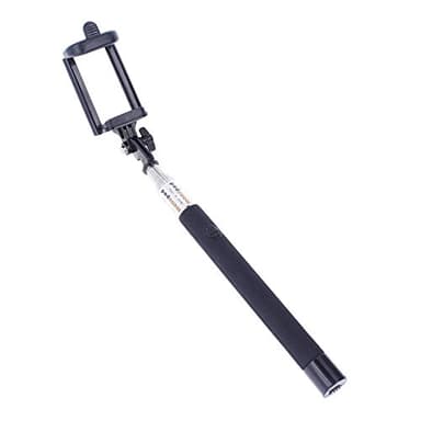 REY Palo Selfie Universal con Bluetooth, Soporte de Teléfono Móvil para Autorretratos, Negro