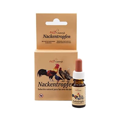 FINCA CASAREJO Nackentropfen - Repelente Natural contra el Piojo y Parásitos Externos de Gallinas y Otros Animales - Desparasitante Muy eficaz