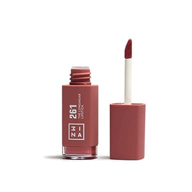 3INA MAKEUP - The Longwear Lipstick 261 - Labial Líquido Nude de Larga Duración con Acido Hialurónico para Hidratar los Labios - Barra de Labios Matte de Alta Pigmentación - Vegan - Cruelty Free