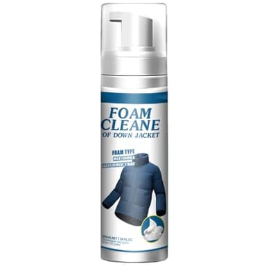 Limpiadores de Espuma para Lavandería,Abajo Chaqueta Spray Limpiador,Limpiador en seco Chaqueta de Plumón,Aerosol de Limpieza en Seco,Eliminador de Manchas de Aceite de Ropa 200ML