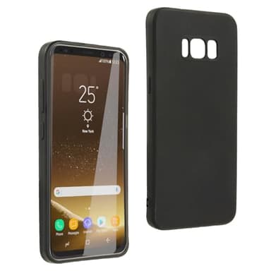 Funda Carcasa para Samsung Galaxy S8 Plus, Anti-Deslizante Negra, Elegante y Ligera, TPU Flexible Premium