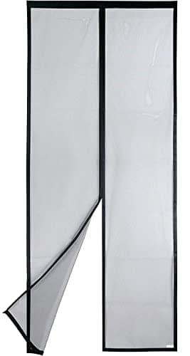 Puerta Magnética Apalus VP- Antimosquitos de Alta Resistencia, Cierre Automático de Arriba a Abajo, Mantiene el Aire Fresco Dentro y Los Bichos Fuera (80x220CM, Negro)