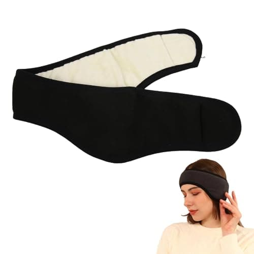 Orejeras Para Dormir Insonorizadas, Diadema Con Cancelación De Ruido Para Dormir, Orejeras Para Invierno, Máscara Para Dormir Para Hombres Y Mujeres(Negro)