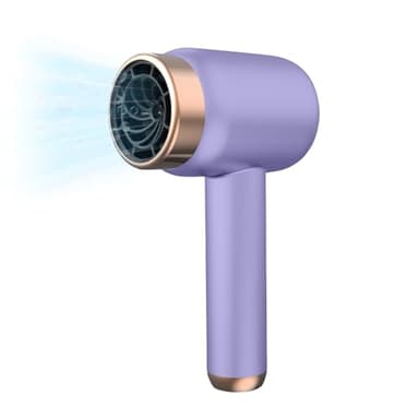 AVCXEC Secador de pelo inalámbrico, 1000W Secador de Pelo Recargable, Secador de Pelo Batería, Secador Pelo Viaje Portátil, Secador de Flujo Iónico con Calefacción y Botón Frío (morado)