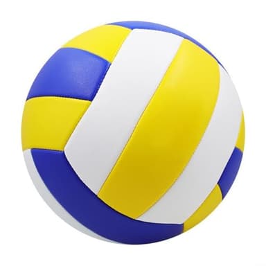 Pelota de voleibol suave al tacto, tamaño oficial 5, para interiores y exteriores, playa, gimnasio, de piel sintética, con adaptador de aguja y bolsa de malla