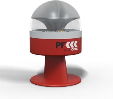 PF LED ONE - Luz Emergencia Coche Homologado DGT Obligatoria a partir de 2026, Baliza V16 Homologada DGT con Geolocalizador, eSim y Datos pagados hasta 2038, V16 con Geolocalización ROJA