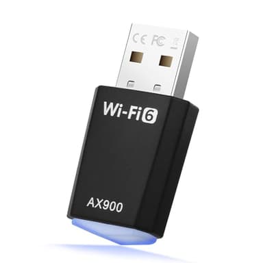 Adaptador WiFi USB para PC USB WiFi 6 para PC Doble Banda 5GHz/2.4GHz Receptor Ordenador Portátil AX900Mbs Dongle Inalámbrico Pincho Stick para Win7/8/8.1/10/11