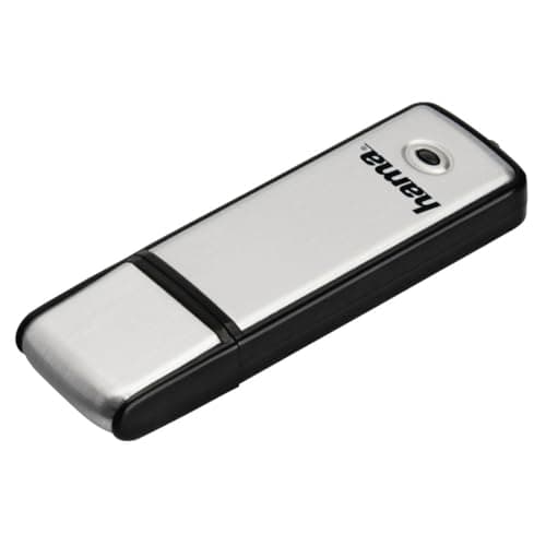 Hama Memorycity - Memoria USB 2.0 (16 GB, Transferencia de Datos de 10 MB/s, con Tapa de Cierre, Apta para Windows/MacBook), Color Plateado