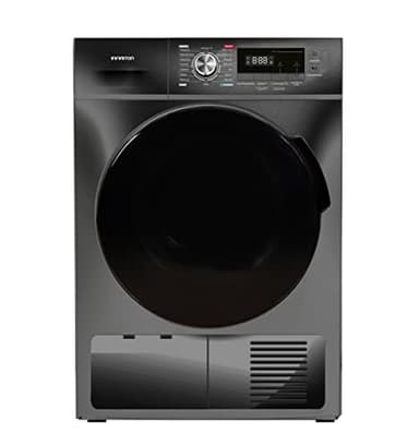 INFINITON | Secadora SD-DG85C | Carga Frontal | Función Antiarrugas | Inicio Programado hasta 24h | Secadora de Condensación | Capacidad 8 Kg |Clase Energética B |Color Inox | Display LED Verde |