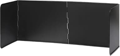 Protección contra salpicaduras para pared de cocina, 4 lados, plegable, antiadherente, chapa de metal galvanizado, para cocina, cocina, cocina, cocina, sartén, pared (76 x 30 x 30 cm), color negro