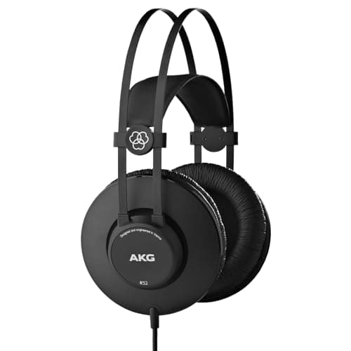 AKG K52 Auriculares de Monitorización de Espalda Cerrada de Alto Rendimiento, Negro