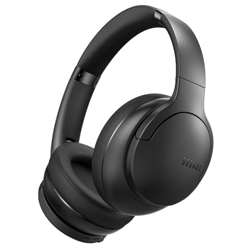 DOQAUS Auriculares Inalámbricos Bluetooth, 3 Modos EQ, 90 Horas de Reproducción, Bluetooth 5.3, Cascos Bluetooth Diadema Estéreo HiFi con Micrófono, Auriculares Bluetooth para Móviles/PC-Negro
